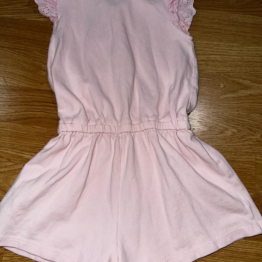 Pink Ruffled Kids Romper - Picture 6 of 6
